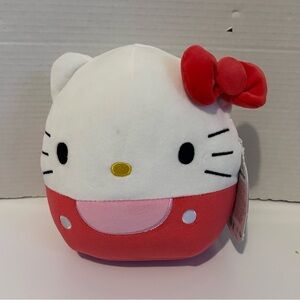 Disney Squishmallows 10” Hello Kitty Plush Toy - White, Red & Pink Accents